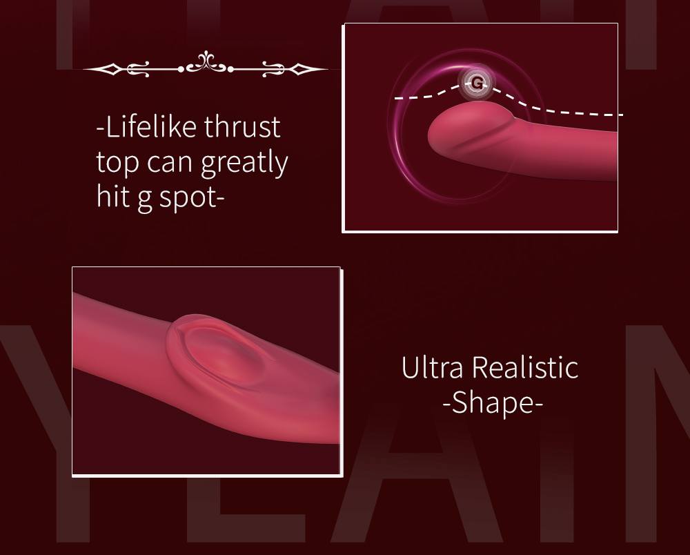 OEM Sex toys manufacturer Realistic Three-Headed Vibration Dildo Lesbian Toy