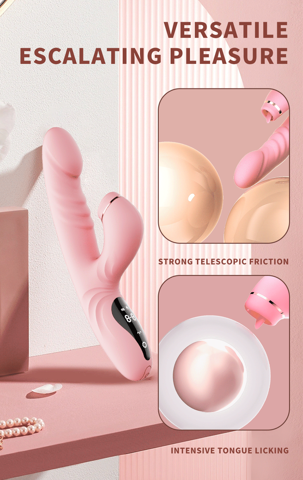 OEM/ODM ladies Smart Sexy toys Tongue Licking Stimulator supplier