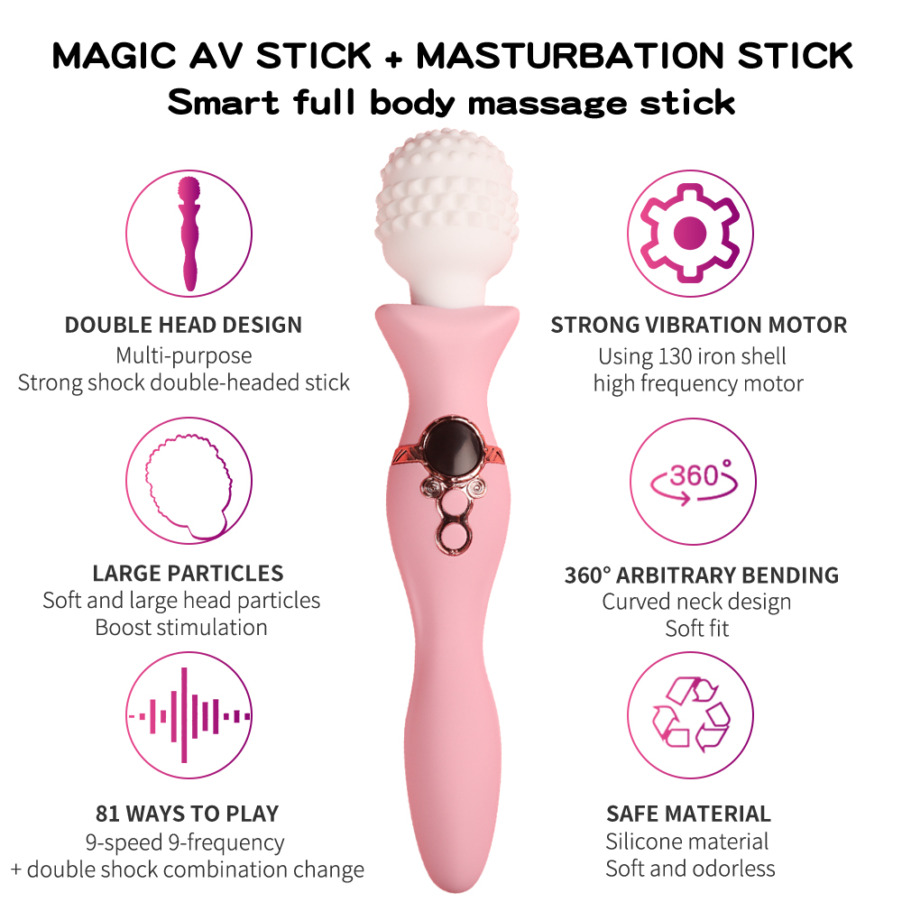 Magic AV Stick 9 Speeds and 9 Frequencies Full Body Massage Stick manufacturer miss joe's toys