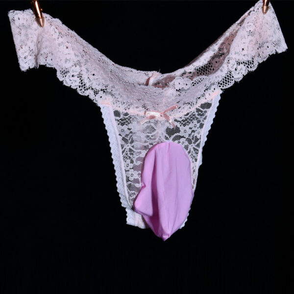 Men's Thong Sexy Low-Waisted Lace Panties Men's underwear manufacturer