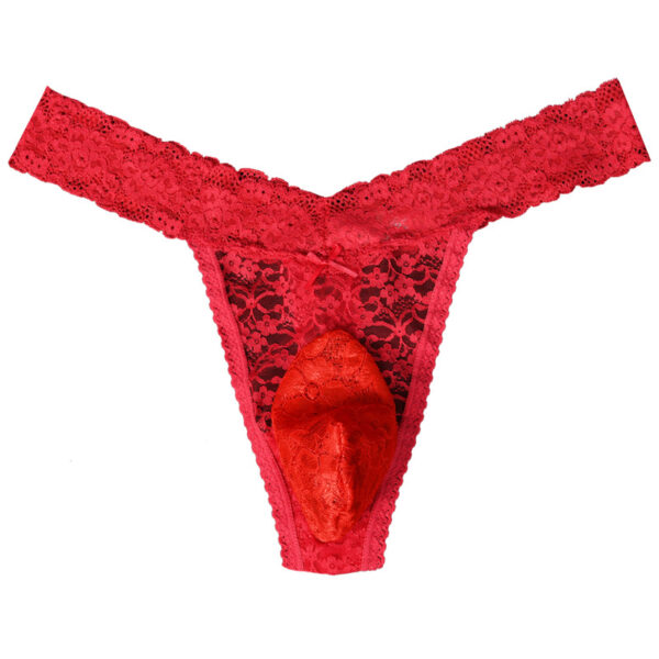 Men's Thong Sexy Low-Waisted Lace Panties Men's underwear manufacturer