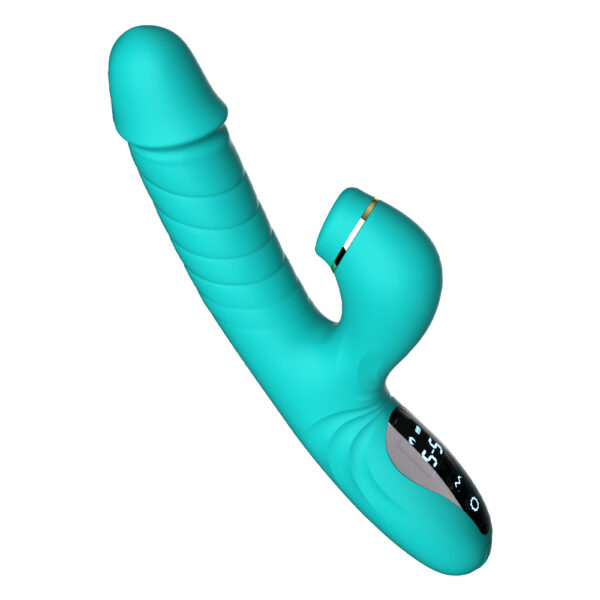 Sucking and Lick Telescopic Liquid Crystal Vibrator manufacturer miss joe's toys