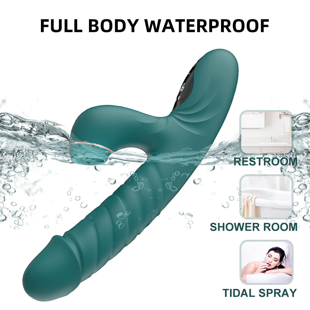 Sucking and Lick Telescopic Liquid Crystal Vibrator manufacturer miss joe's toys