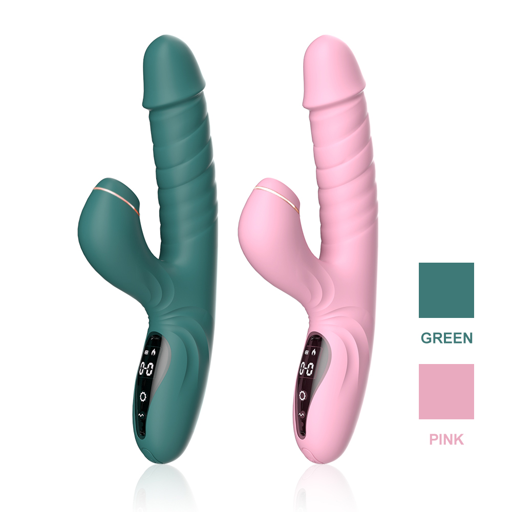 Sucking and Lick Telescopic Liquid Crystal Vibrator manufacturer miss joe's toys